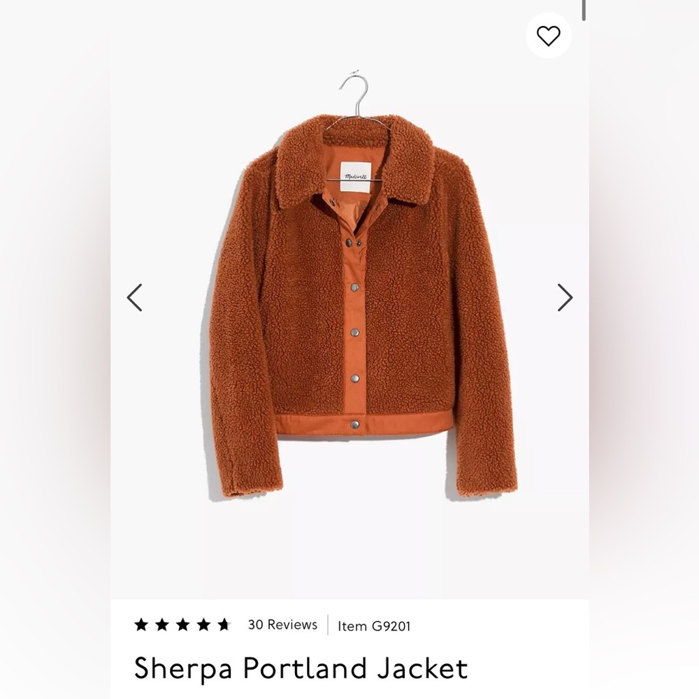 Madewell Sherpa Portland Jacket - Size Medium